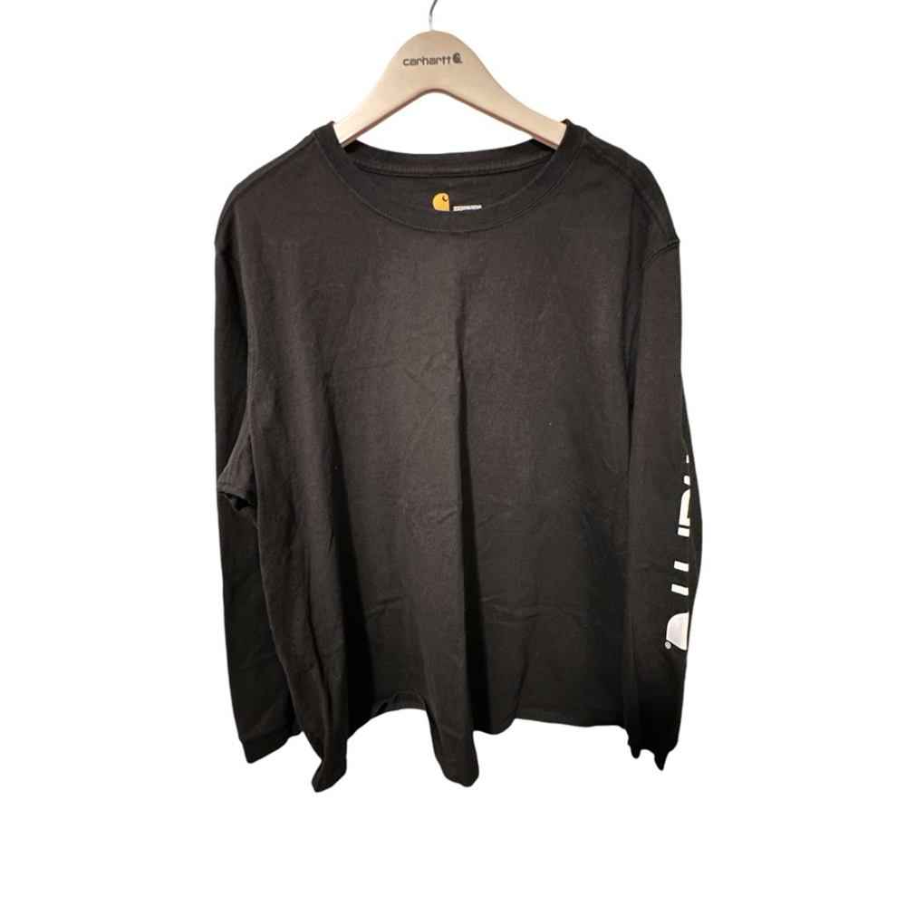 Women’s Original Fit Carhartt Heavyweight Long Sleeve Logo Sleeve Graphic Shirt